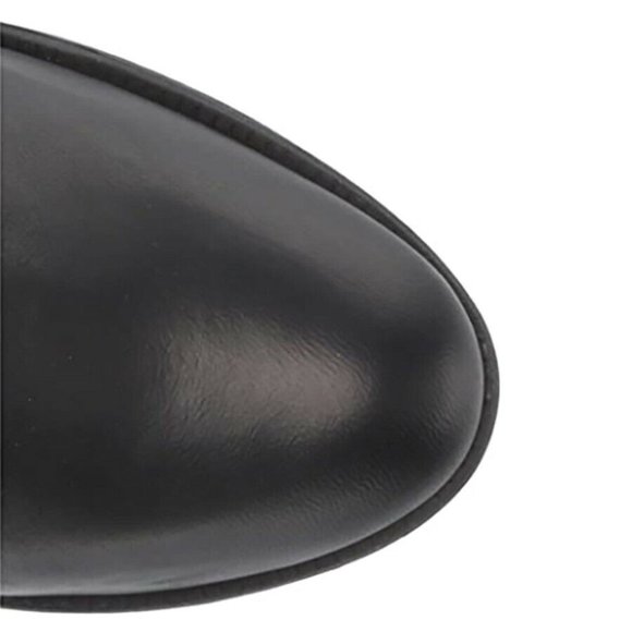 Timberland Women's Tall Slouch Leather Knee High Black Boots A1Z4T ALL SIZES - Picture 5 of 7